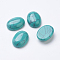 Synthetic Green Turquoise Cabochons, Oval, 12x10x5mm