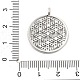 Латунные микро проложить кубического циркония подвески KK-L228-33P-3