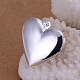 Латуни полые сердца диффузор Locket подвески KK-BB11640-6