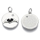 Латунные микро проложить кубического циркония подвески KK-S061-34A-P-NF-1