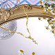 Ожерелья с подвеской из змеиной латуни с микропаве и кубическим цирконием NJEW-PH01396-3