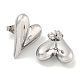 Серьги-гвоздики из нержавеющей стали марки 304 EJEW-P287-01P-2