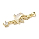 Латунные микро проложить кубического циркония подвески KK-L239-043G-2