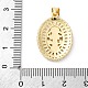 Латунные микро проложить кубического циркония подвески KK-S510-44G-02-3