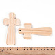 Большие подвески из натуральной сосны WOOD-N016-54B-3