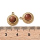 Полукруглые подвески из синтетического золотого камня STAS-L022-399G-01-3