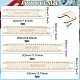 Мерные линейки из деревянного плетеного шнура TOOL-WH0155-74D-2