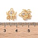 Латунные микропаве прозрачные подвески с фианитом KK-L221-022G-3
