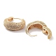 Фактурные серьги-кольца из латуни KK-B082-24G-2